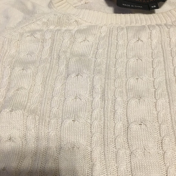 BCBG MaxAzria cream silk knot top XS - Picture 3 of 4